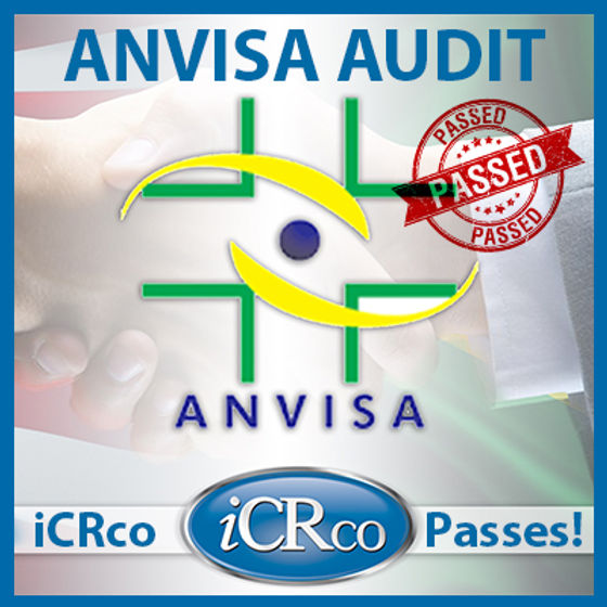 ANVISA audit passed certification seal for iCRco manufacturer
