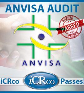ANVISA audit passed certification seal for iCRco manufacturer